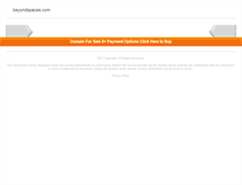 Tablet Screenshot of beyondspaces.com